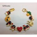 Enamel Penguin Bracelet with Magnet End (XJW2060)